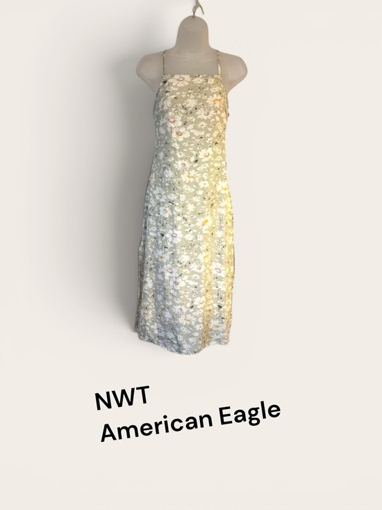 American Eagle Outfitters Dresses & Skirts - NWT American Eagle Outfitters Light Sage Green Floral  Dress XSMALL   #CL